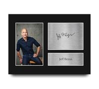 HWC Trading Jeff Bezos Founder Amazon Regali Stampati Autografo Firmato Immagine Per I Seguaci E Tifosi - A4