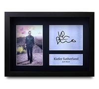 HWC Trading Kiefer Sutherland A4 Incorniciato Firmato Regalo Visualizzazione Delle Foto Print Immagine Autografo Stampato Per Jack Bauer 24 Tv Show Fan