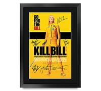 HWC Trading Kill Bill Vol 1 Regali Stampati Autografo Firmato Immagine Per Gli Appassionati Di Memorabilia Di Film - A3 Incorniciato
