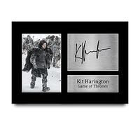 HWC Trading Kit Harington A4 Senza Cornice Firmato Regalo Visualizzazione Delle Foto Print Immagine Autografo Stampato Per Game Of Thrones Tv Show Fan