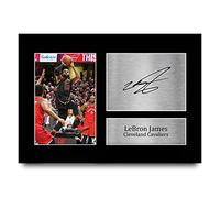HWC Trading Lebron James A4 Senza Cornice Firmato Regalo Visualizzazione Delle Foto Print Immagine Autografo Stampato Per Cleveland Cavaliers Appassionati Di Basket