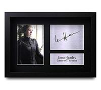 HWC Trading Lena Headey A4 Incorniciato Firmato Regalo Visualizzazione Delle Foto Print Immagine Autografo Stampato Per Game Of Thrones Tv Show Fan