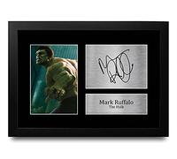 HWC Trading Mark Ruffalo A4 Incorniciato Firmato Regalo Visualizzazione Delle Foto Print Immagine Autografo Stampato Per The Hulk The Avengers Gli Appassionati Di Cinema