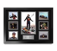 HWC Trading Max Verstappen Regali Stampati Autografo Firmato Presentazione Display Per F1 Formula 1 Corse Tifosi - A2 Incorniciato