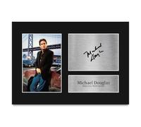 HWC Trading Michael Douglas Basic Instinct Detective Nick Curran Regali Stampati Autografo Firmato Immagine Per Gli Appassionati Di Memorabilia Di Film - A4 (ID-011895)
