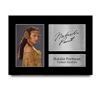 HWC Trading Natalie Portman A4 Senza Cornice Firmato Regalo Visualizzazione Delle Foto Print Immagine Autografo Stampato Per Star Wars Padmé Amidala Gli Appassionati Di Cinema