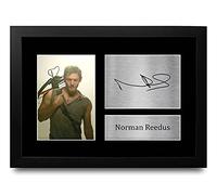 HWC Trading Norman Reedus A4 Incorniciato Firmato Regalo Visualizzazione Delle Foto Print Immagine Autografo Stampato Per The Walking Dead Tv Show Fan