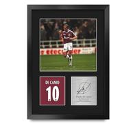 HWC Trading Paolo Di Canio Regali Stampati Autografo Firmato Foto Per Gli Appassionati Di Calcio E Sostenitori - A3 Ritratto Incorniciato