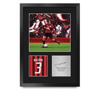 HWC Trading Paolo Maldini AC Milan Regali Stampati Autografo Firmato Foto Per Gli Appassionati Di Calcio E Sostenitori - A3 Ritratto Incorniciato