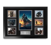 HWC Trading Pedro Pascal The Mandalorian Regali Stampati Autografo Firmato Presentazione Fotomontaggio Display Per Programma Televisivo Tifosi - A2 Incorniciato