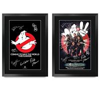 HWC Trading - Poster di Ghostbusters con autografo di Bill Murray, set regalo stampato per i fan dei cimeli cinematografici - 40,6 cm x 30,5 cm con cornice