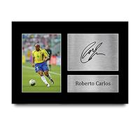 HWC Trading Roberto Carlos A4 Senza Cornice Firmato Regalo Visualizzazione Delle Foto Print Immagine Autografo Stampato Per Brazil Tifosi Di Calcio