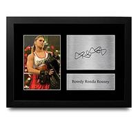 HWC Trading Ronda Rousey A4 Incorniciato Firmato Regalo Visualizzazione Delle Foto Print Immagine Autografo Stampato Per Wwe Fan Di Wrestling