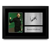HWC Trading Ronnie O'Sullivan A4 Incorniciato Firmato Regalo Visualizzazione Delle Foto Print Immagine Autografo Stampato Per Appassionati Snooker