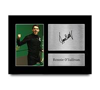 HWC Trading Ronnie O'Sullivan A4 Senza Cornice Firmato Regalo Visualizzazione Delle Foto Print Immagine Autografo Stampato Per Appassionati Snooker
