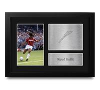 HWC Trading Ruud Gullit AC Milan Regali Stampati Autografo Firmato Foto Per Gli Appassionati Di Calcio E Sostenitori - A4 Incorniciato