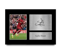 HWC Trading Sadio Mane A4 Senza Cornice Firmato Regalo Visualizzazione Delle Foto Print Immagine Autografo Stampato Per Liverpool Tifosi Di Calcio
