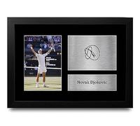 HWC Trading Serbian Champion Regali Stampati Autografo Firmato Immagine Per Gli Appassionati Di Tennis Memorabilia - A4 Incorniciato
