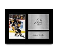 HWC Trading Sidney Crosby Pittsburgh Penguins Gifts Stampato Immagine Autografata Firmata Per I Fan Di Hockey Su Ghiaccio - A4