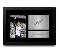 HWC Trading Son Heung-Min A4 Incorniciato Firmato Regalo Visualizzazione Delle Foto Print Immagine Autografo Stampato Per Tottenham Hotspur Spurs Tifosi Di Calcio
