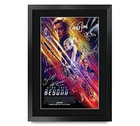 HWC Trading Star Trek Beyond The Cast Gifts - Poster autografato per appassionati di film e memorabilia, formato A3