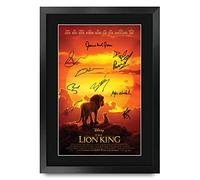 HWC Trading The Lion King Donald Glover, Seth Rogen Regali Stampati Autografo Firmato Immagine Per Gli Appassionati Di Memorabilia Di Film - A3 Incorniciato