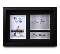 HWC Trading Tom Hanks A4 Incorniciato Firmato Regalo Visualizzazione Delle Foto Print Immagine Autografo Stampato Per Forrest Gump Gli Appassionati Di Cinema