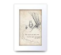 HWC Trading Winnie the Pooh Spell Feel Love A4 con citazione stampata per cameretta dei bambini, idea regalo per la camera da letto