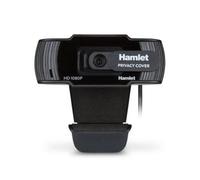 HAMLET - Webcam HWCAM1080-P con Risoluzione 1920 x1080 Pixel USB 2.0 Sensore Immagine CMOS Colore Nero