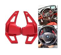 HWDFFA 2 Pezzi/Coppia di coperture di Estensione per Le Palette del Cambio pi霉 Grandi per Il Volante BMW Serie 3 Serie 4 Serie 2 X1 X2 X3 X4 X5 X6 Accessori per Auto Paddle Shift Sportive Rosse