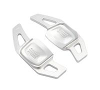 HWDFFA 2 Pezzi di Leva del Cambio al Volante for Auto in Lega di Alluminio Robusta Adatta for Tiguan, dal 2019 C-Trek Adatta for Parti di assemblaggio Golf 8 MK8 (Rosso) (Argento)