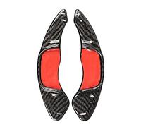 HWDFFA Coppia di ricambi per Leve del Cambio in Fibra di Carbonio per Volante Auto, per VW, Golf 7, Scirocco 2015-2017, Nero