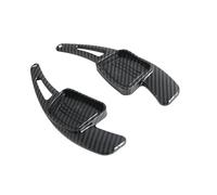 HWDFFA Paddle Shifter Esteso for Volante Auto, Estensione ABS Adatta for A3 A4L A5 S3 S5 A8 SQ5 R8 Q7 TT TTS 16-18 Accessori (Rosso) (Fibra di Carbonio)