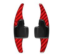 HWDFFA Palette del Cambio for EcoSport 2018 2019 2020 2021 2022 2023 Estensione della Leva del Cambio al Volante dell'auto (Fibra di Carbonio Rossa)