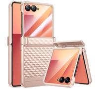 HWeggo Custodia per Samsung Galaxy Z Flip 7 [Non per Flip 7FE] con protezione per lo schermo e protezione della cerniera,custodia per Galaxy Z Flip 7,Oro