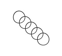 HWEIH 5 pezzi, gruppo testa pompa lavastoviglie - anelli in gomma/elastici compatibili con motore YXW50