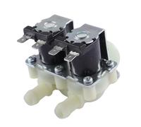HWEIH DN20 G3/4 1 In 2 DC 12V 24V AC 220V Pressione Doppia Elettrovalvola Ingresso Acqua Elettrica Normalmente Chiusa for Lavatrice(AC240V)