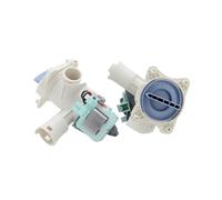 HWEIH For lavatrice a tamburo IQ300/iQ500 Pompa di scarico Motore di scarico(Type B white)