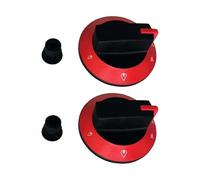 HWEIH Inserto manopola di controllo della temperatura rossa da 68 mm, diametro D 8,3 mm, for maniglia interna della stufa a gas dell'hotel da 8 mm, 2 pezzi