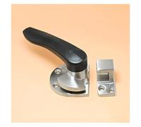 HWEIH Maniglia di ricambio for porta in metallo for forno da cucina di grandi dimensioni, vaporiera for frutti di mare, armadio for la cottura a vapore(Type A Steel L Black)