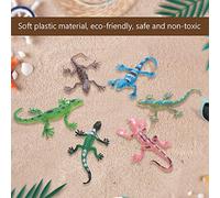 HWGING 19 × 5 × 5 Set da 12 Pezzi, Modello Rettile Lucertola in Plastica Morbida, Giocattolo Educativo per i più Piccoli, Regalo per Bambini