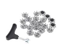 HWGING 20 Pezzi da Golf Pickes Kit Pezzi di Sostituzione per Pin Materiale TPR Comfort di Assorbimento di Ammortizzatore Anti -slip con Strumento di Chiavi