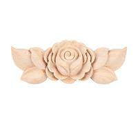 HWGING 4pcs Angolo Applique in Legno Intagliato Intatto Intatto Vintage con Squisiti Motivi di Rosa per Mobili per Mobili per Mobili Decorazione a Parete (Tipo D.)