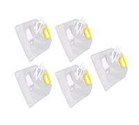 HWGING 5 Pezzi Sacchetto di Stoccaggio Sigillato Ceraletto Riutilizzabile Trasparente Grani di Riso Farina Noci (2 kg)