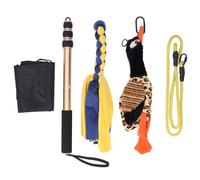 HWGING Bastone Telescopico per Cani da 52 Pollici, Asta da Flirt per Cani, Bacchetta da Flirt Interattiva per Cani Giocattolo, Bacchetta Teaser Estensibile per Allenamento