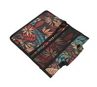 HWGING Borsa per Attrezzi da Giardino Inginocchiata, Panca da Giardino, Sgabelli, Borsa Portaoggetti Laterale, Appesa con Tasche con Maniglia, per Attrezzi a Foglia Rossa