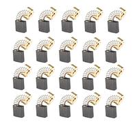 HWGING Brushes Rrina 20 pezzi spazzole di carbone per motore 10 diverse misure 21 × 6 × 4 20 pezzi spazzole di carbone per motore di ricambio 99044 999044 7 x 17 x 18 mm spazzola