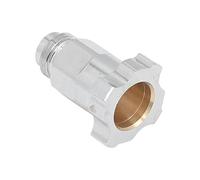 HWGING Connettore per Tazza Spray, Connettore per Vaso Usa e Getta in Acciaio Inossidabile, Adattatore per Aerografo, per Annaffiatoio (Filettatura esterna G3/8)