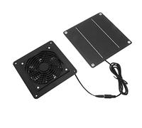 HWGING DEOSDUM Kit Ventilatore per Pannello Solare Ventilatore Alimentato da Pannello Solare Ad Alta velocità da 10 W con Rete di Protezione Cavo da 150 Cm per Serra Domestica per Animali Domestici