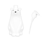 HWGING Dispenser per Shampoo, Pompa Stile Orso Bianco, Durevole, PP PE, Flaconi da Doccia Ampiamente Utilizzati per Bagno, Toilette (Grande)
